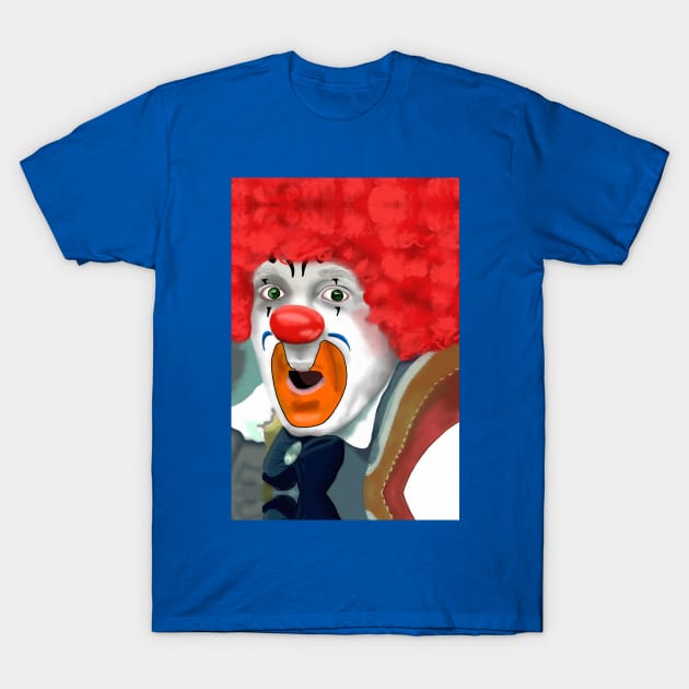 Surprised Clown T-Shirt by 2HivelysArt